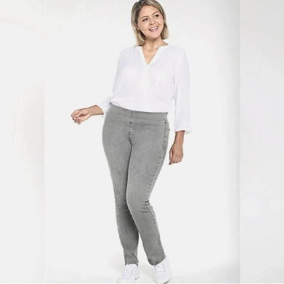 NYDJ Jeans Tummy Control No Gap Pull On Waistband Slim Bootcut Plus Size 2X NWT - Picture 3 of 11